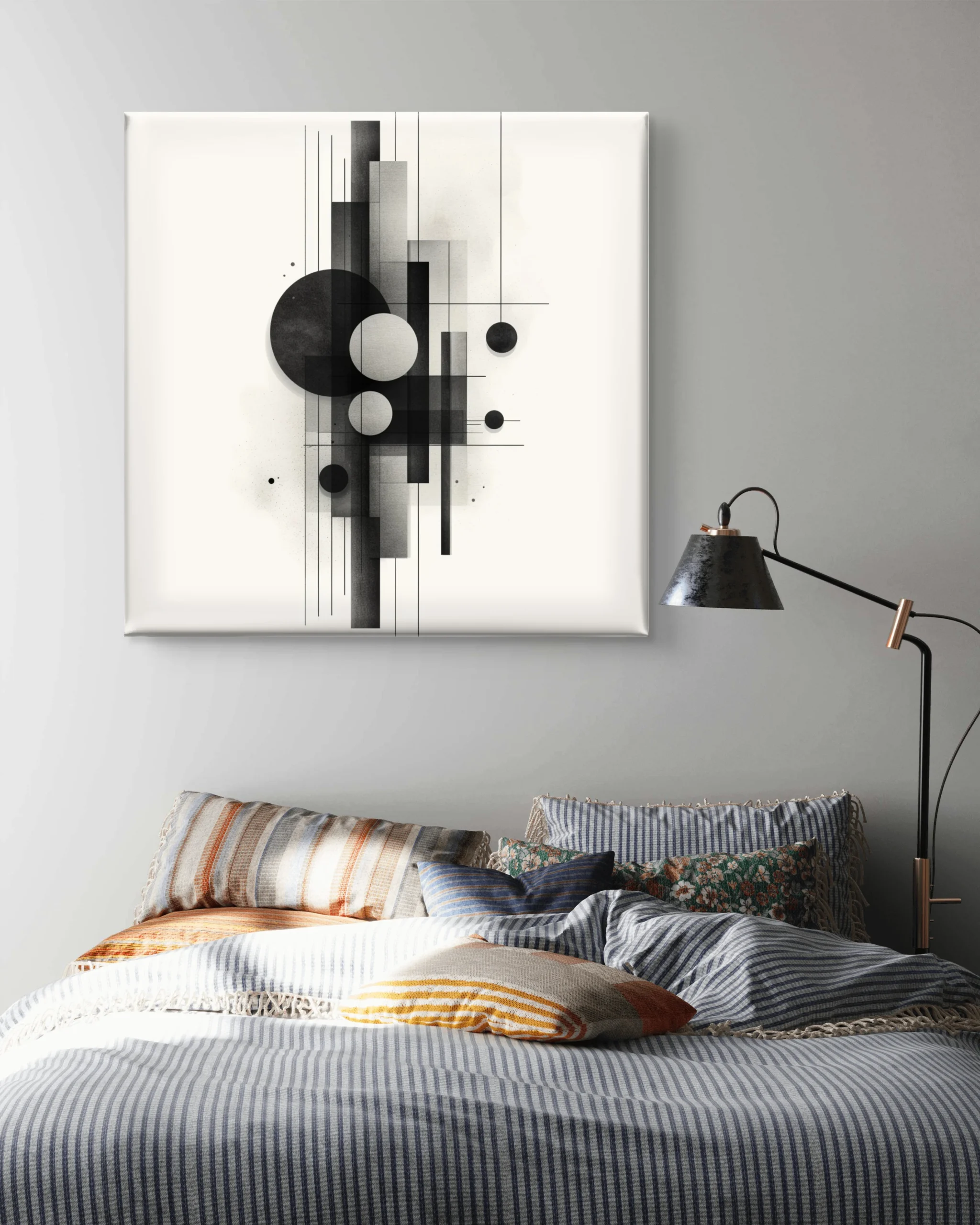 Black and white Quiet Contrast Canvas