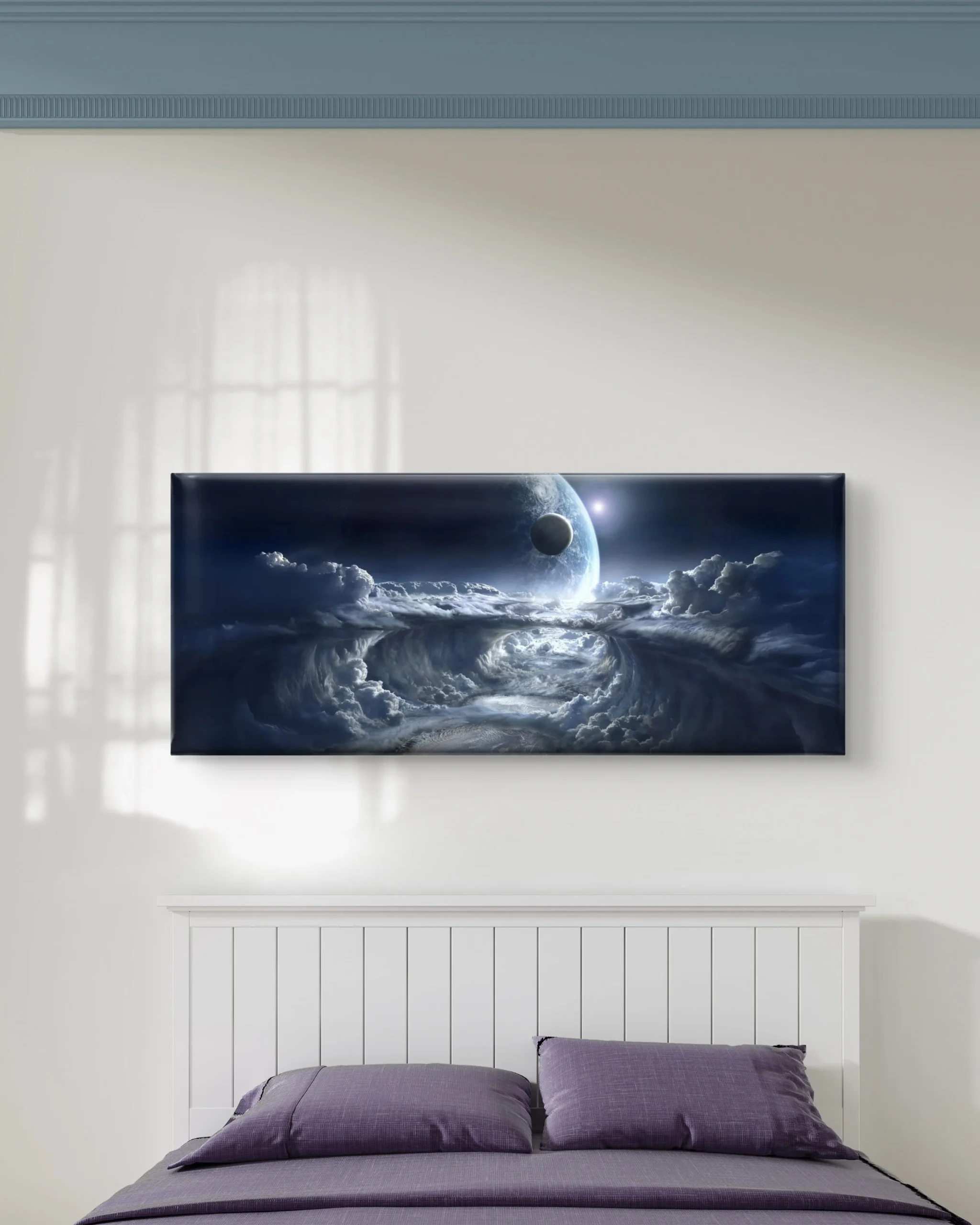 Raging Cosmic Cloud Wave Canvas