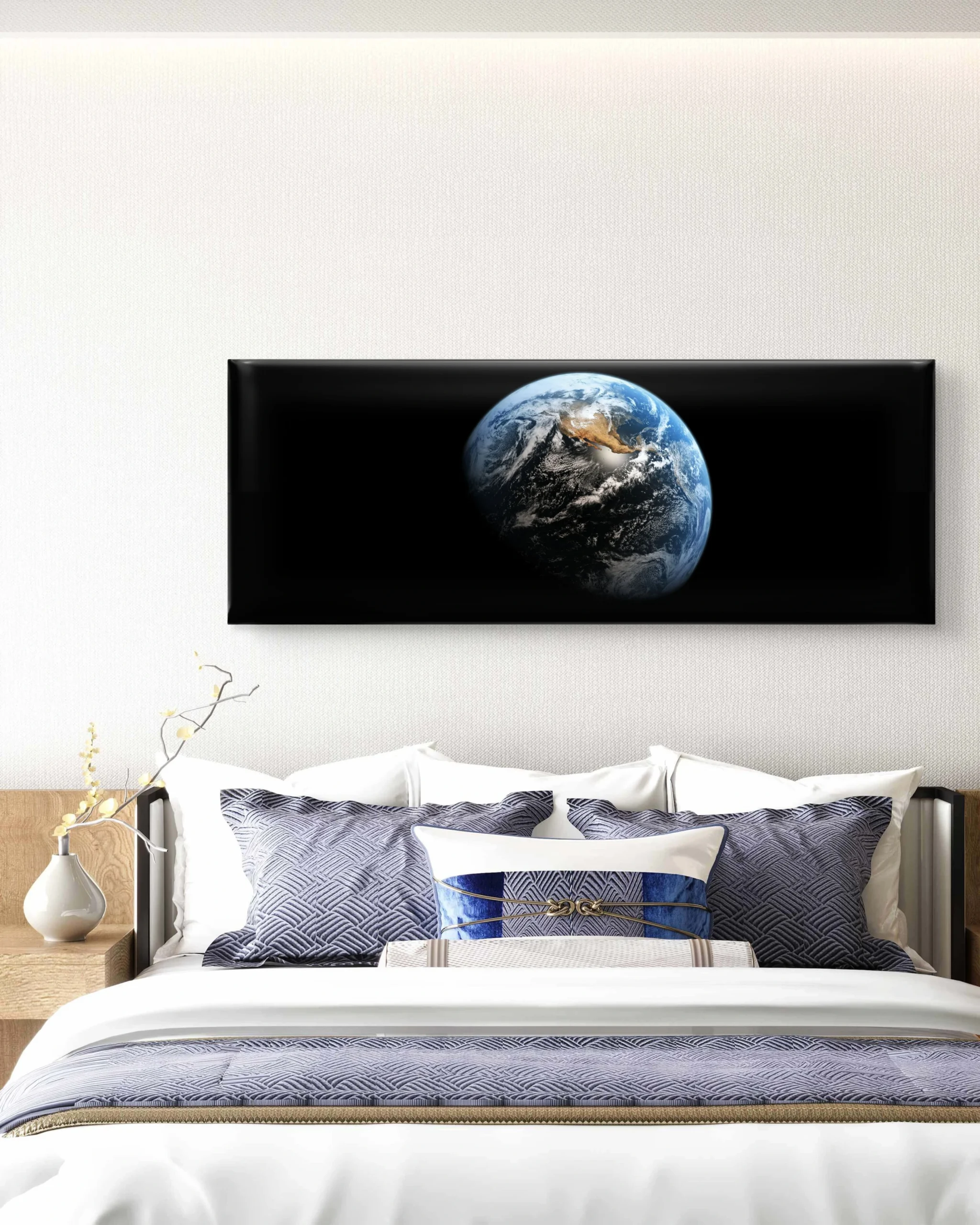Panoramic Earth from Space Canvas