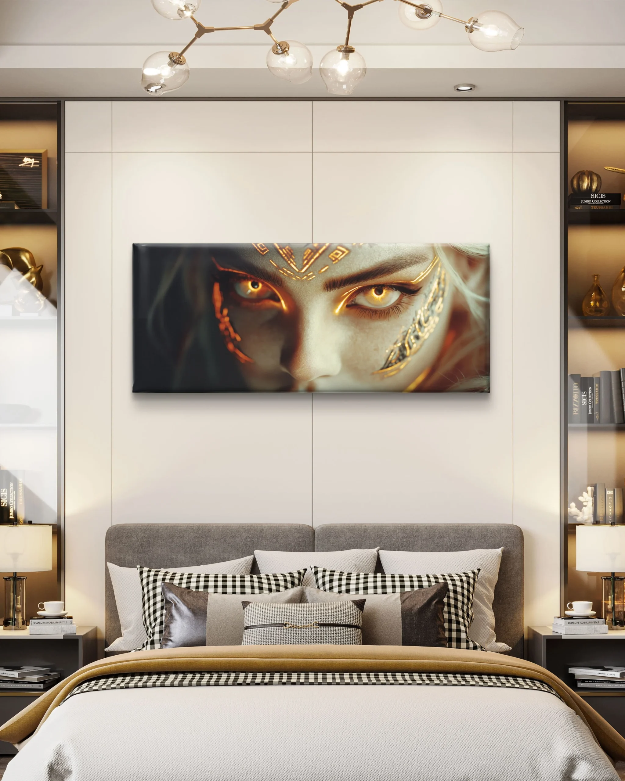 Golden Warrior Eye Canvas