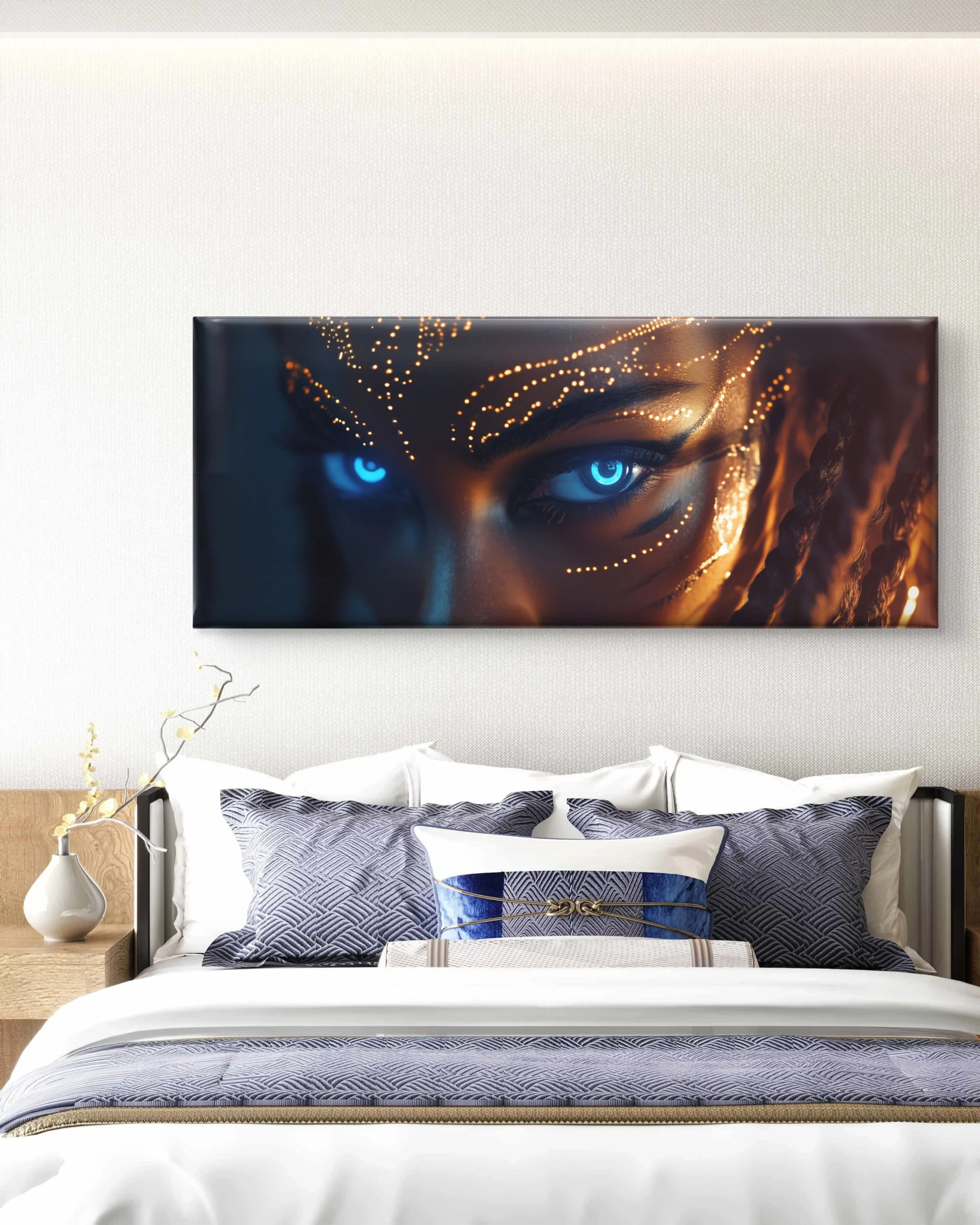 Warrior Eye Blue Canvas