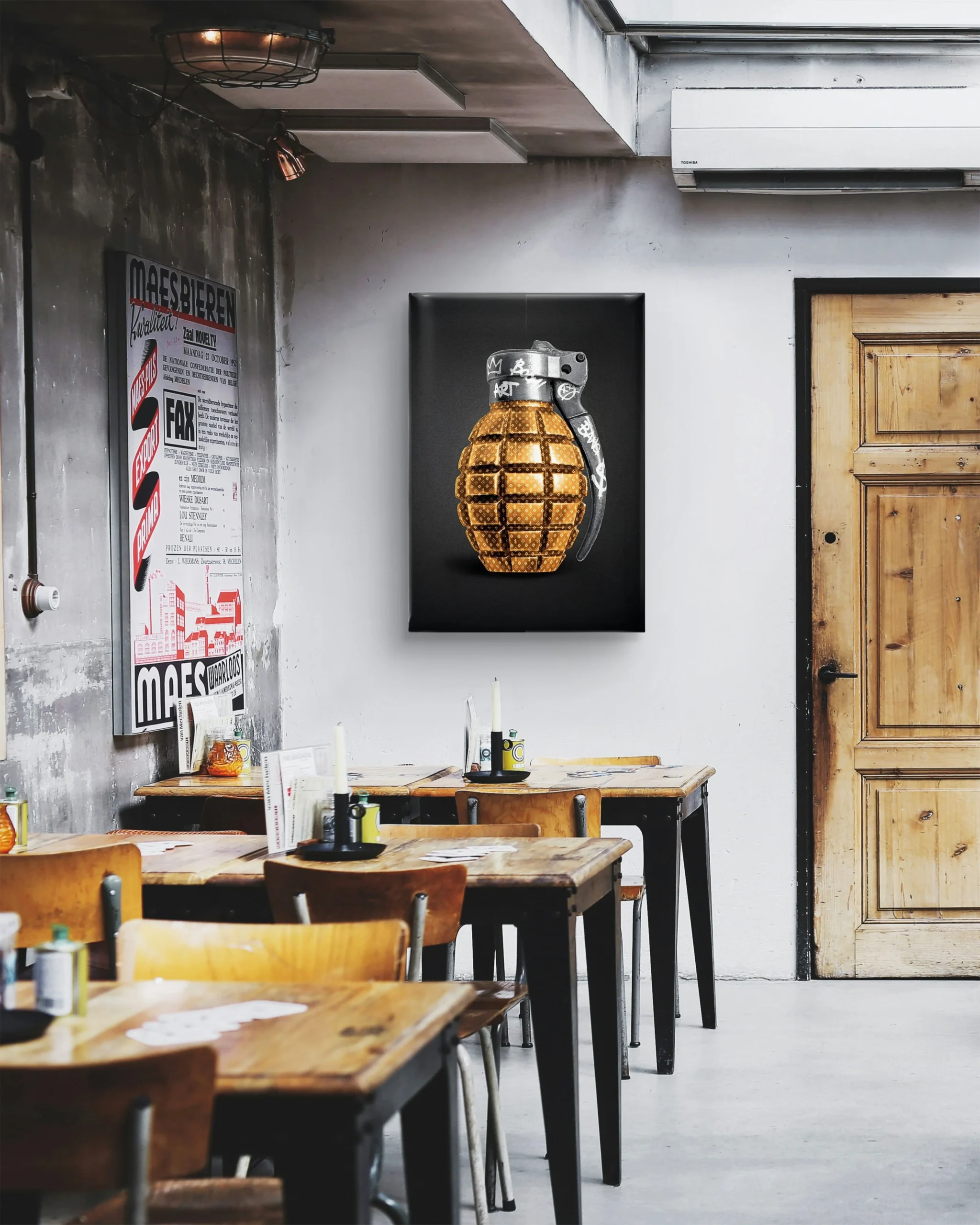 Golden Grenade Luxury Canvas