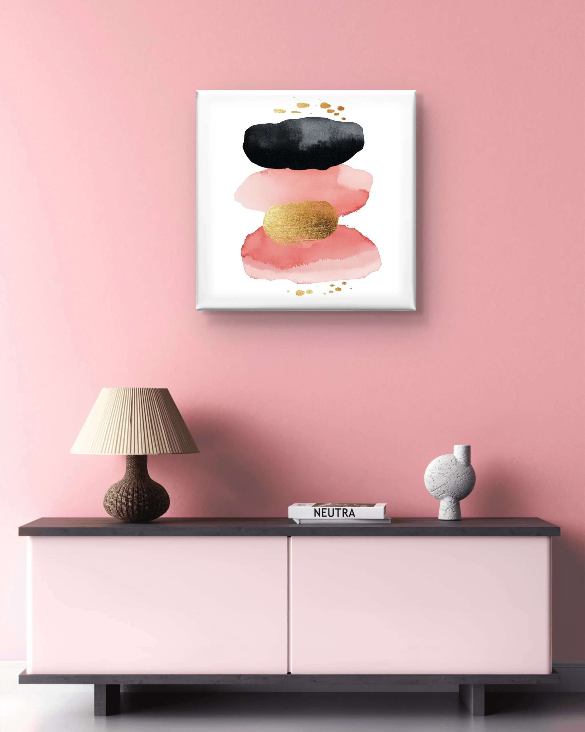 Soft Harmony Abstract Canvas