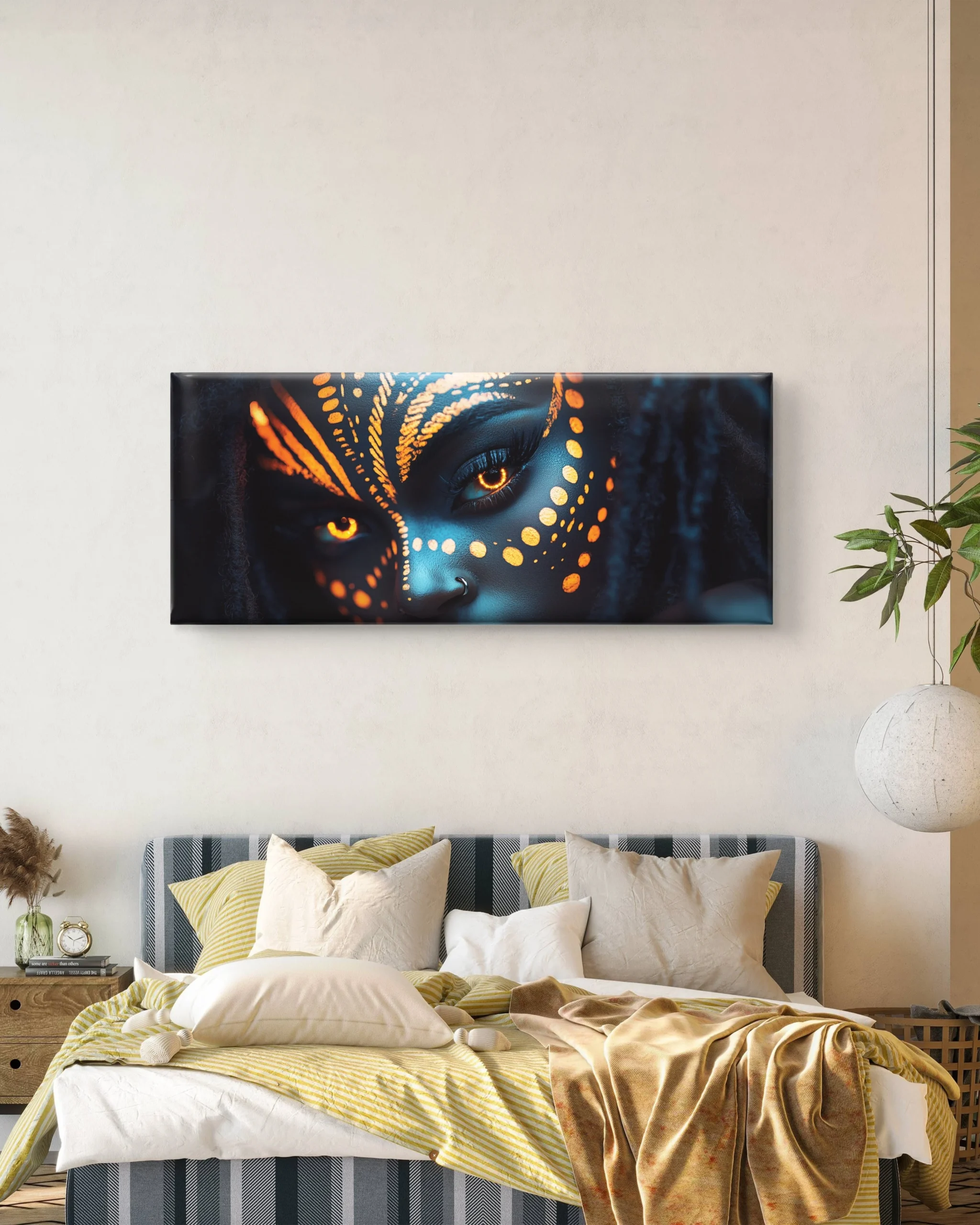 Mystic Blue Portrait Canvas