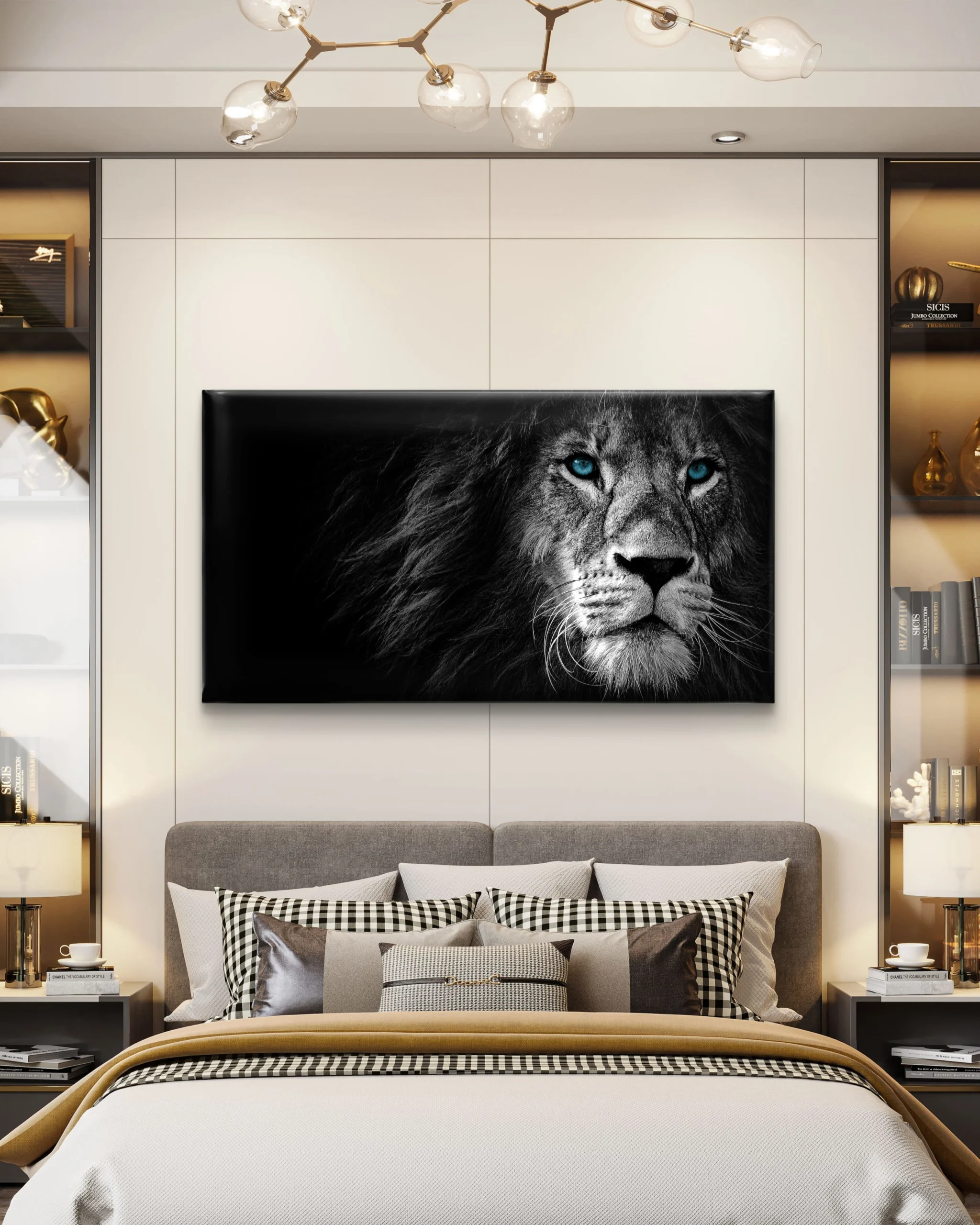Contemporary Black & White Artistic Canvas